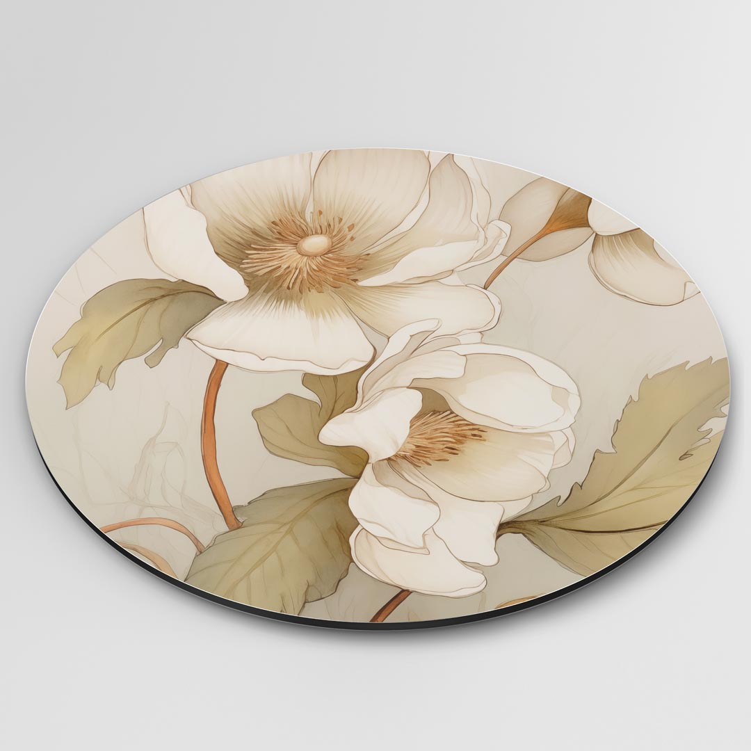 Elegante Bloemen Muurcirkel