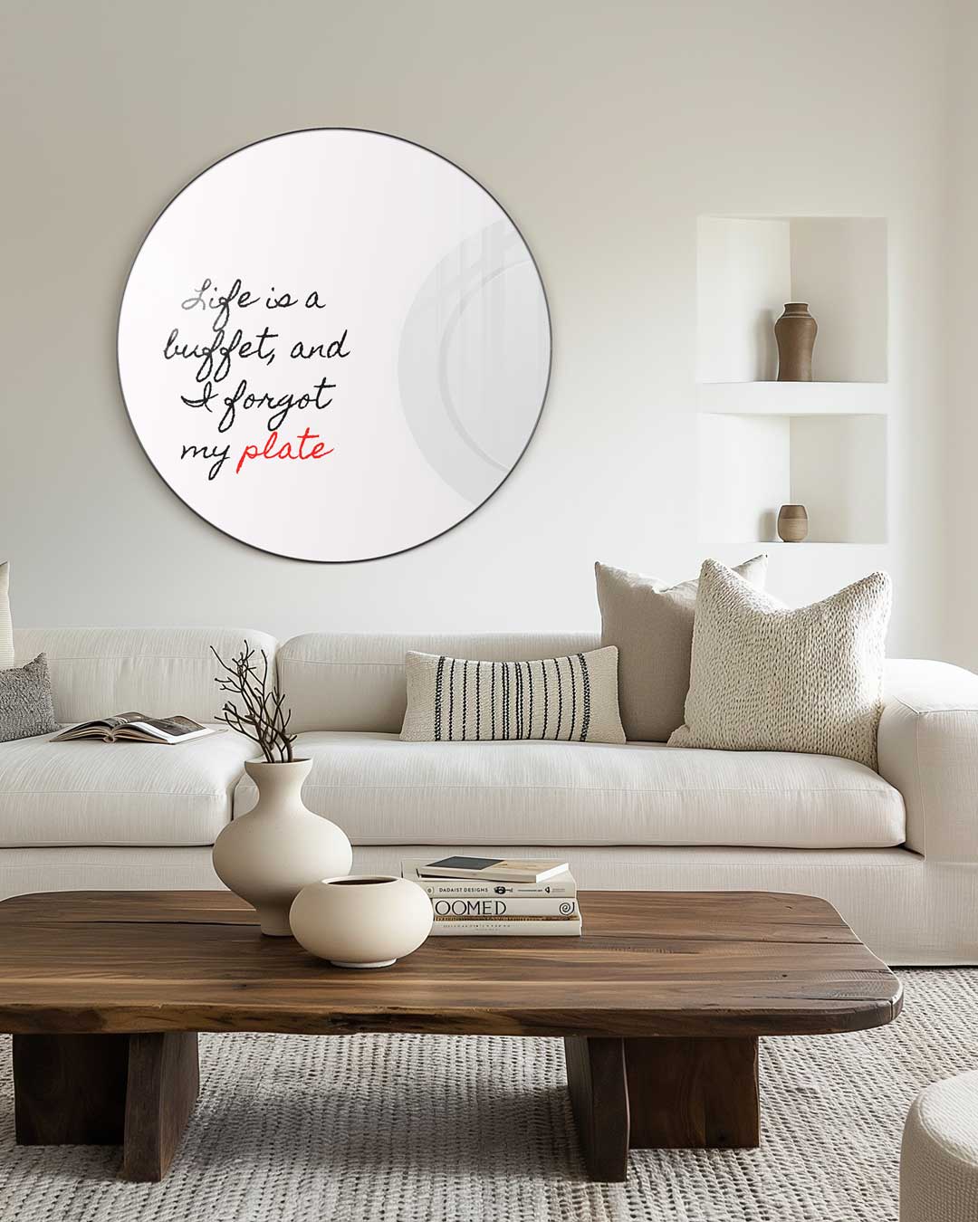 Inspirerende Buffet Muurcirkel-WallArtistic