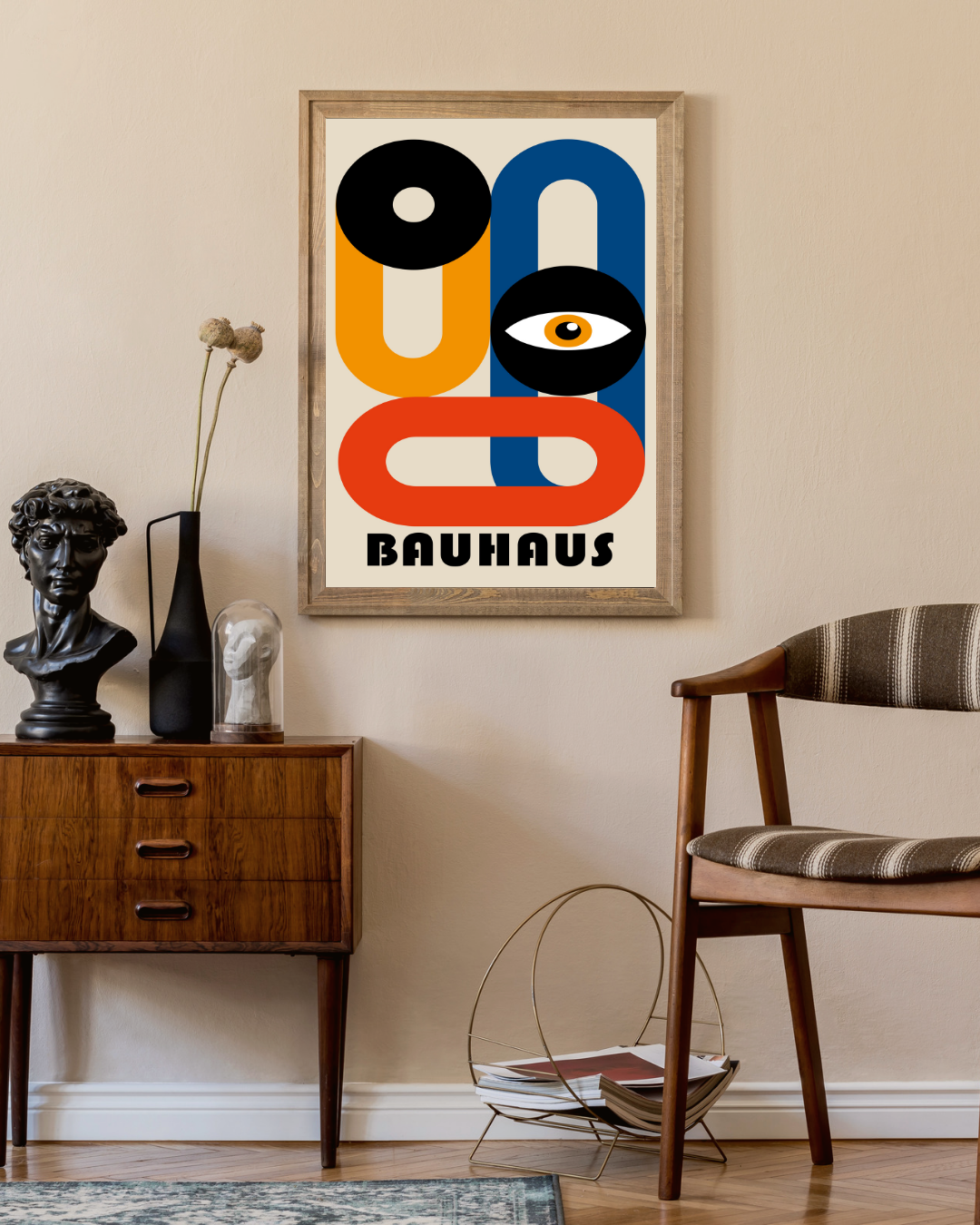 Bauhaus zwart oog Poster