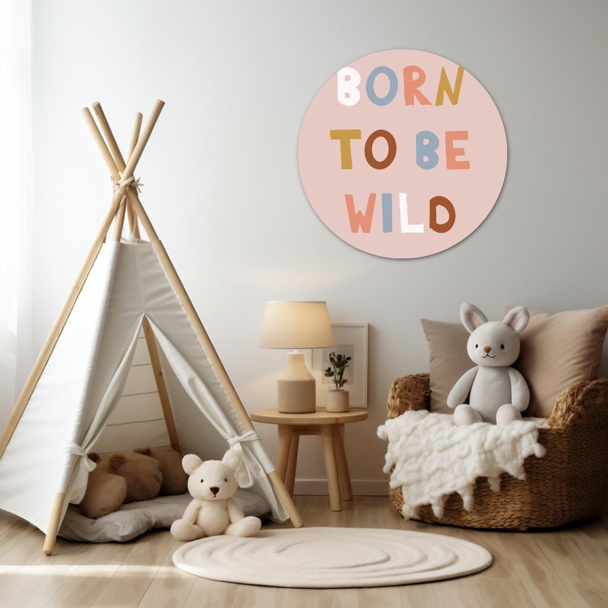 Born to be wild Muurcirkel-WallArtistic