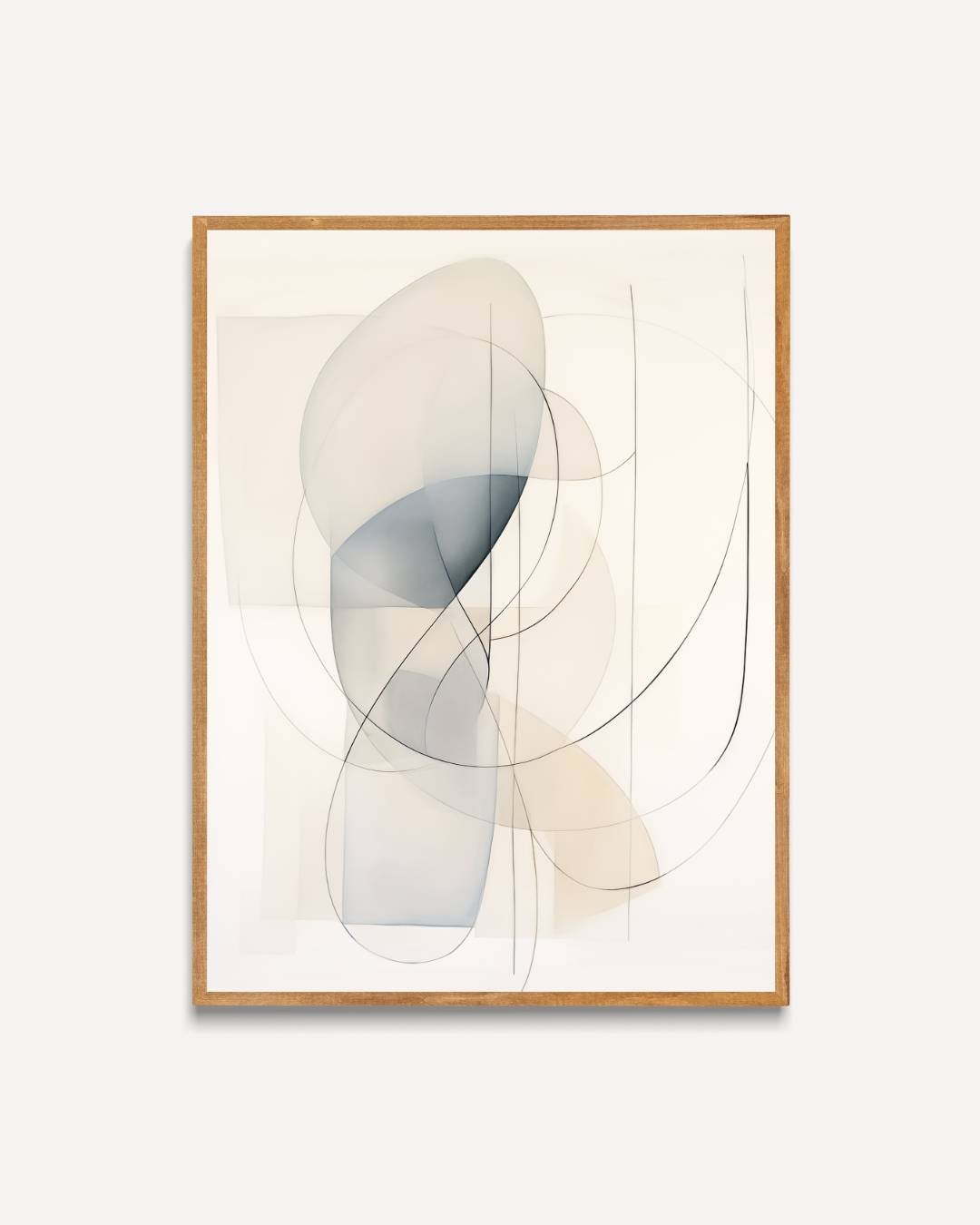 Organische vormen in pastel Poster