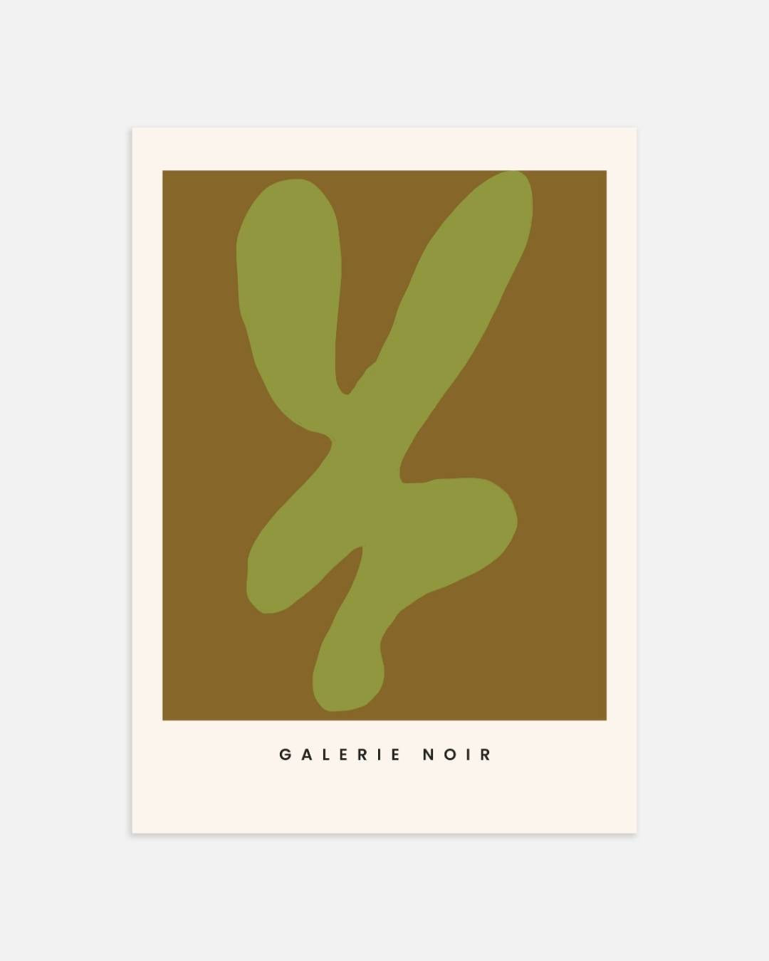 Abstracte groene vorm Poster