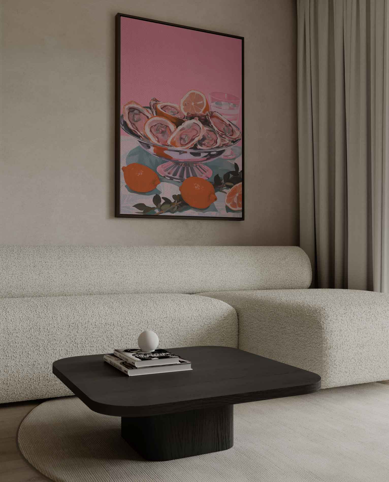 Kleurrijke Zeevruchtenverleiding Kunstwerk-canvas-dibond-plexiglas-wanddecoratie-WallArtistic