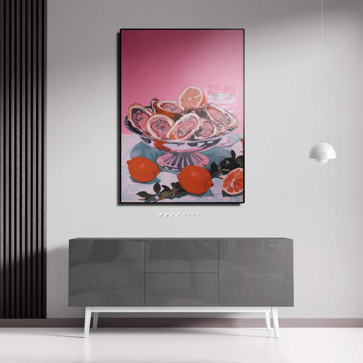 Kleurrijke Zeevruchtenverleiding Kunstwerk-canvas-dibond-plexiglas-wanddecoratie-WallArtistic