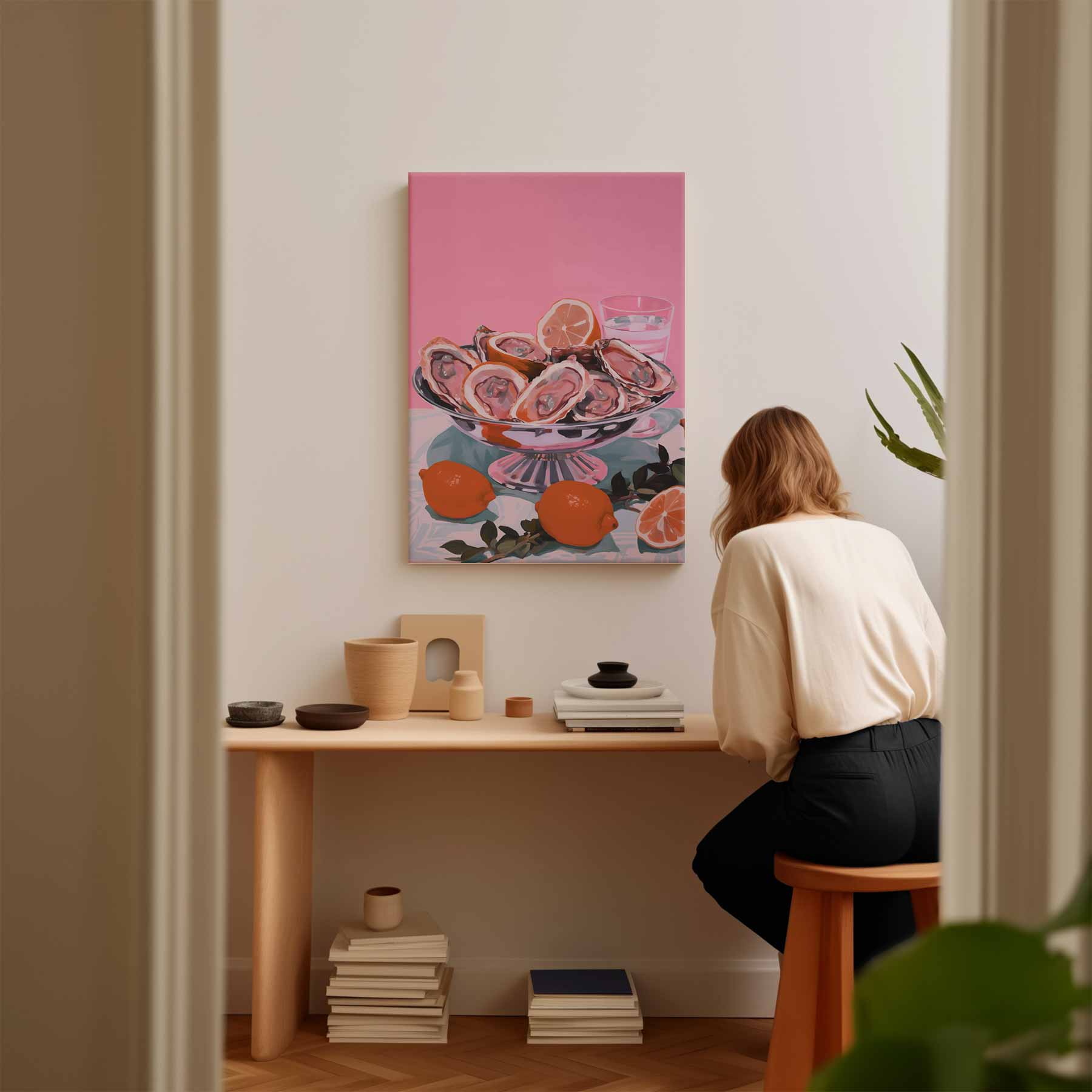 Kleurrijke Zeevruchtenverleiding Kunstwerk-canvas-dibond-plexiglas-wanddecoratie-WallArtistic
