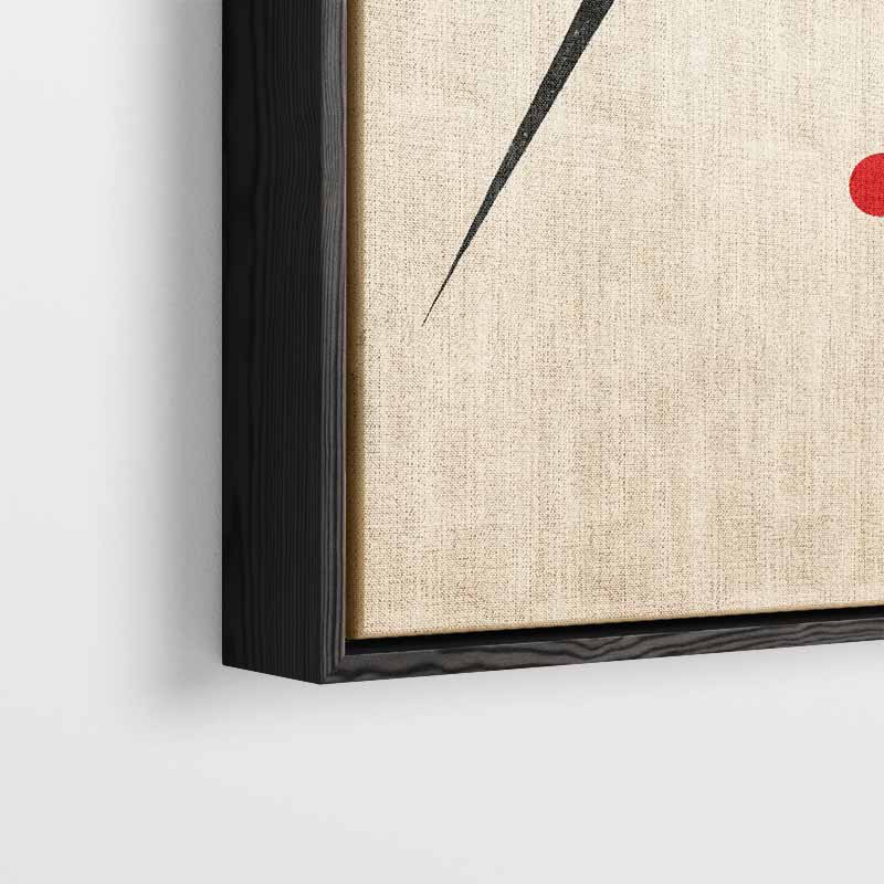 Minimalistisch Abstract Driehoek en Cirkel Kunstwerk-canvas-dibond-plexiglas-wanddecoratie-WallArtistic