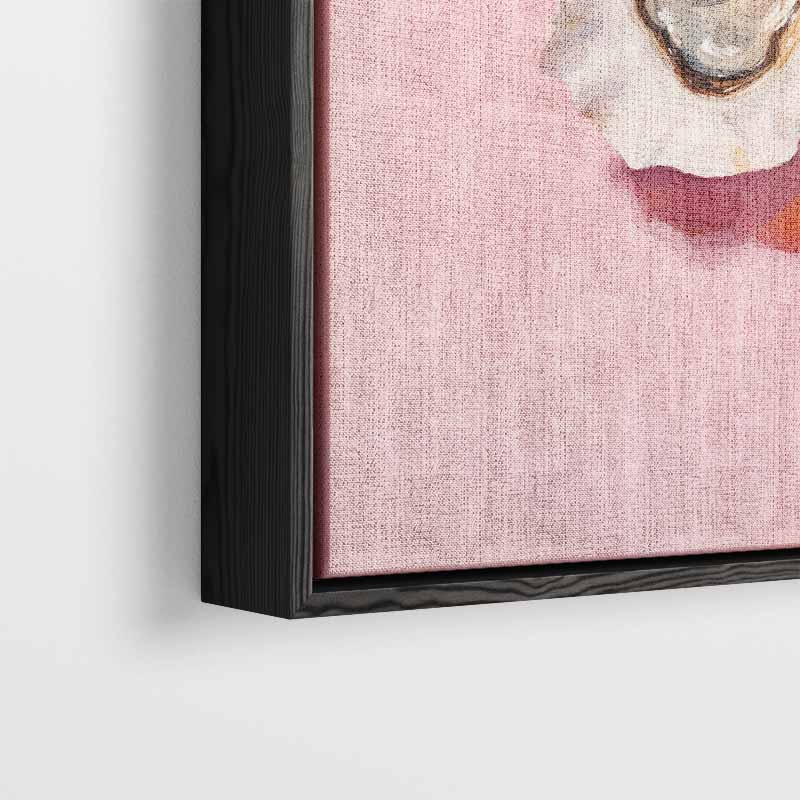 Verfrissende Oester en Citroen Compositie Kunstwerk-canvas-dibond-plexiglas-wanddecoratie-WallArtistic