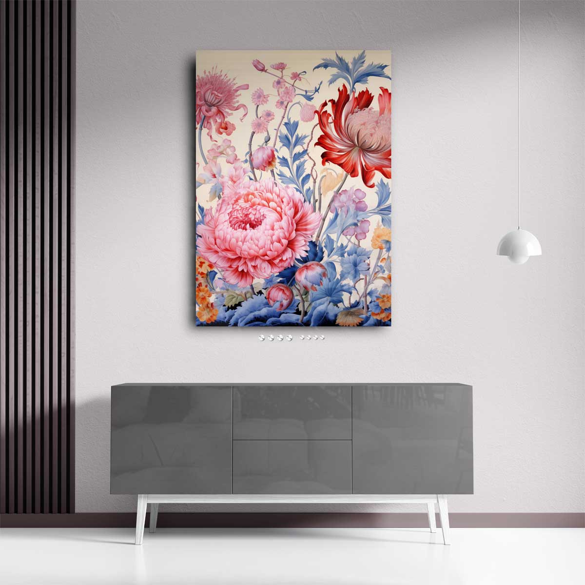 Bloemenexplosie in Volle Bloei Kunstwerk-canvas-dibond-plexiglas-wanddecoratie-WallArtistic