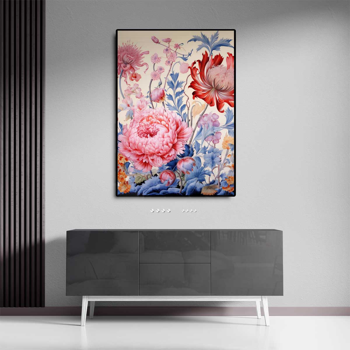 Bloemenexplosie in Volle Bloei Kunstwerk-canvas-dibond-plexiglas-wanddecoratie-WallArtistic