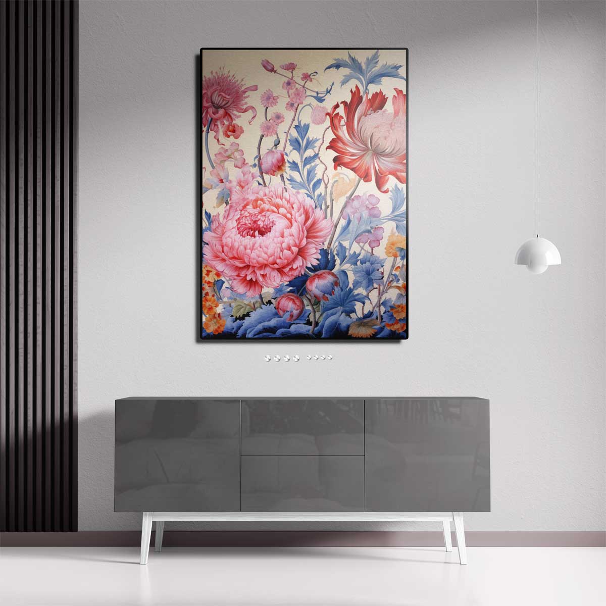 Bloemenexplosie in Volle Bloei Kunstwerk-canvas-dibond-plexiglas-wanddecoratie-WallArtistic
