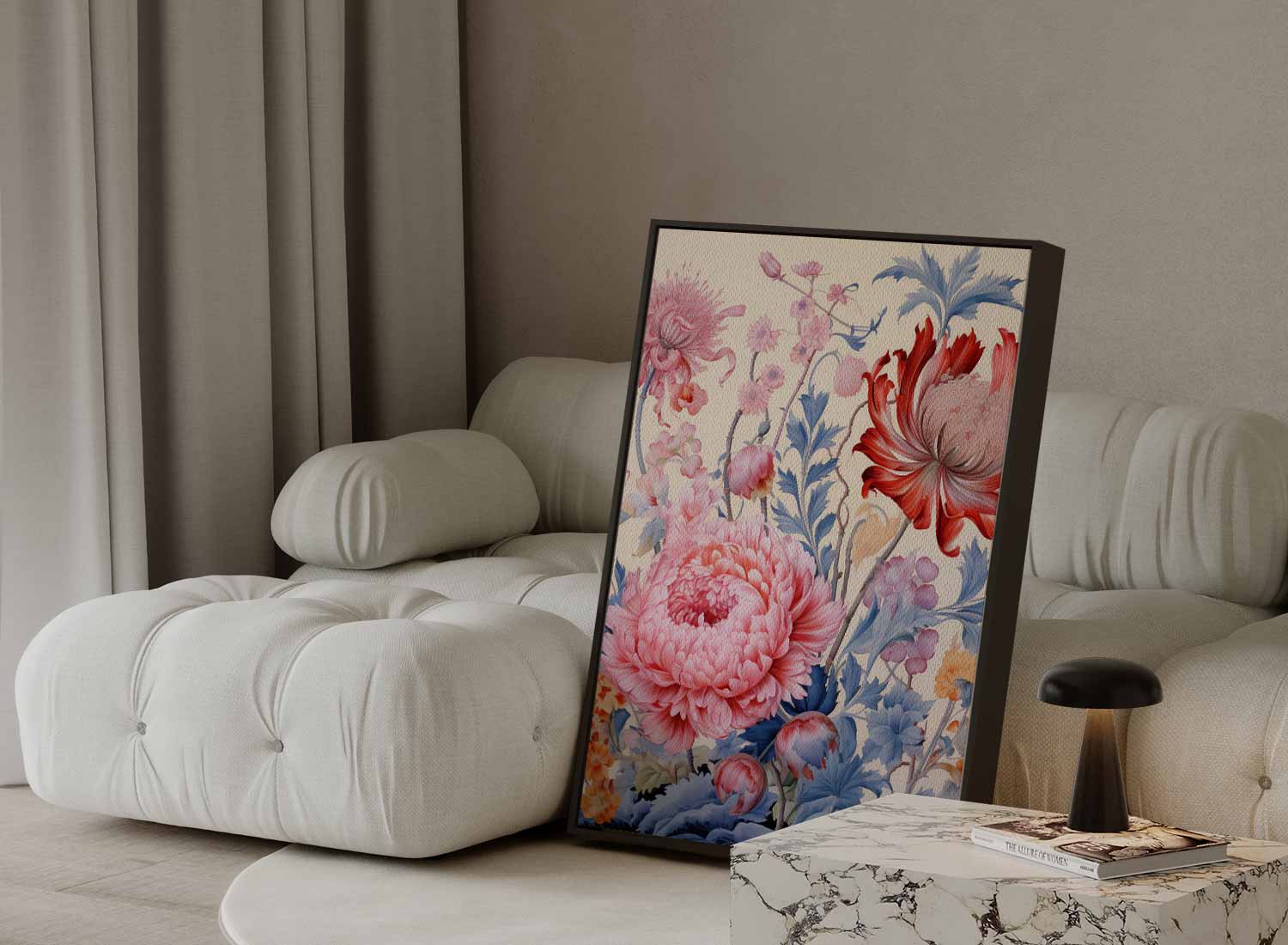 Bloemenexplosie in Volle Bloei Kunstwerk-canvas-dibond-plexiglas-wanddecoratie-WallArtistic