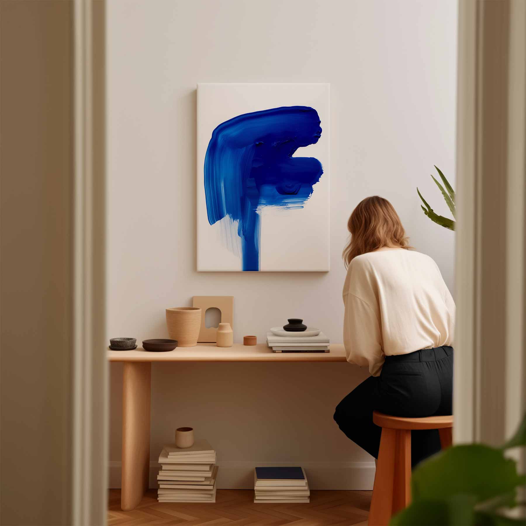 Blauwe Expeditie Kunstwerk-canvas-dibond-plexiglas-wanddecoratie-WallArtistic