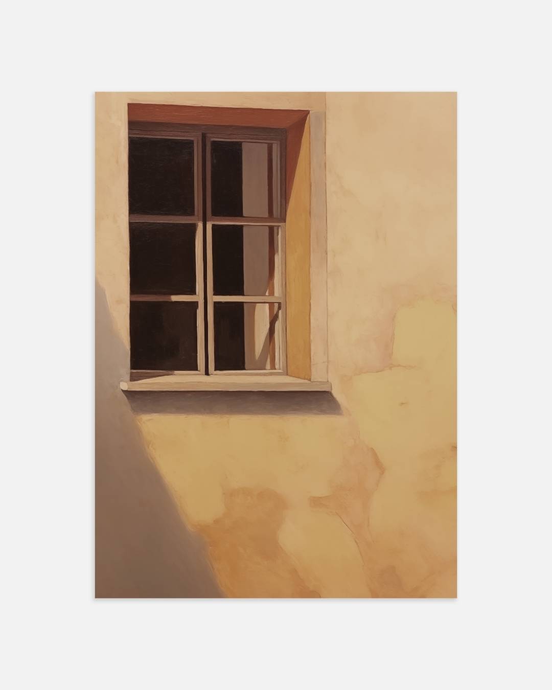 Zonovergoten venster Poster