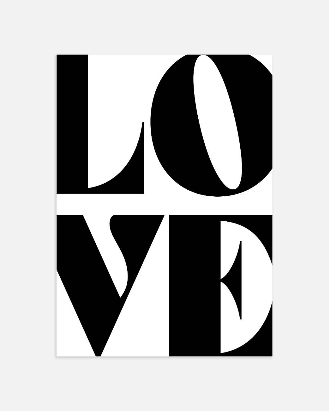 Love typografie Poster