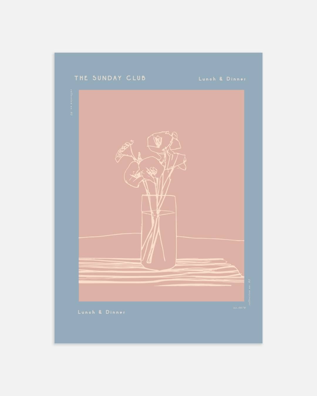 The Sunday Club bloemenvaas Poster