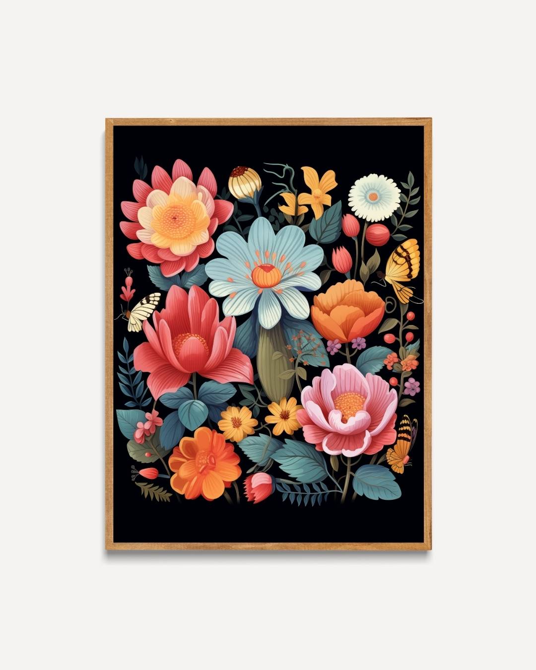 Betoverende bloementuin Poster