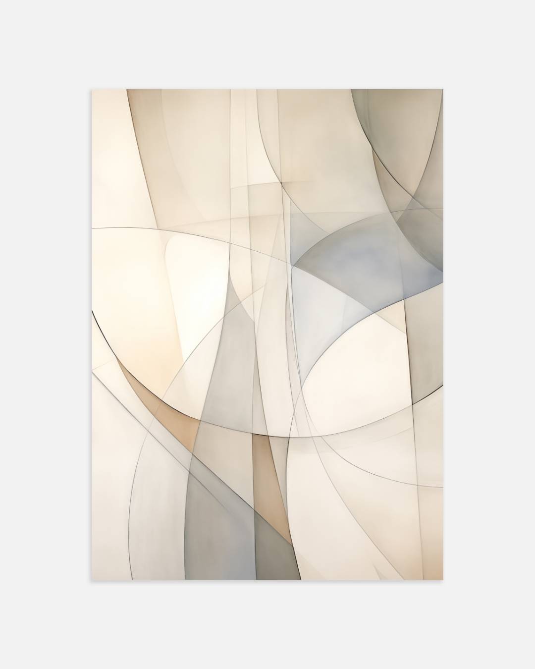 Subtiele lagen in pastel Poster