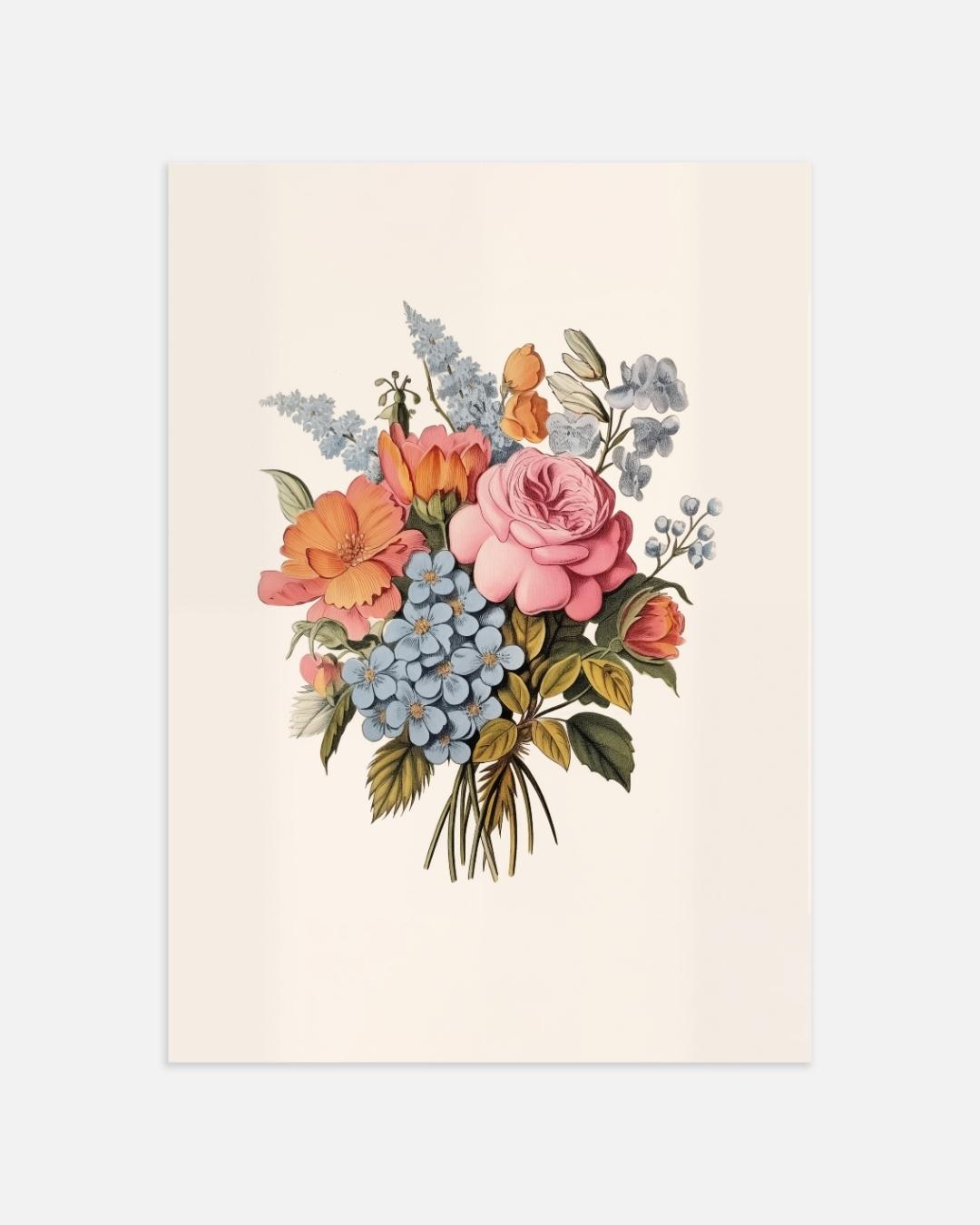 Klassisches Blumenstrauß-Poster