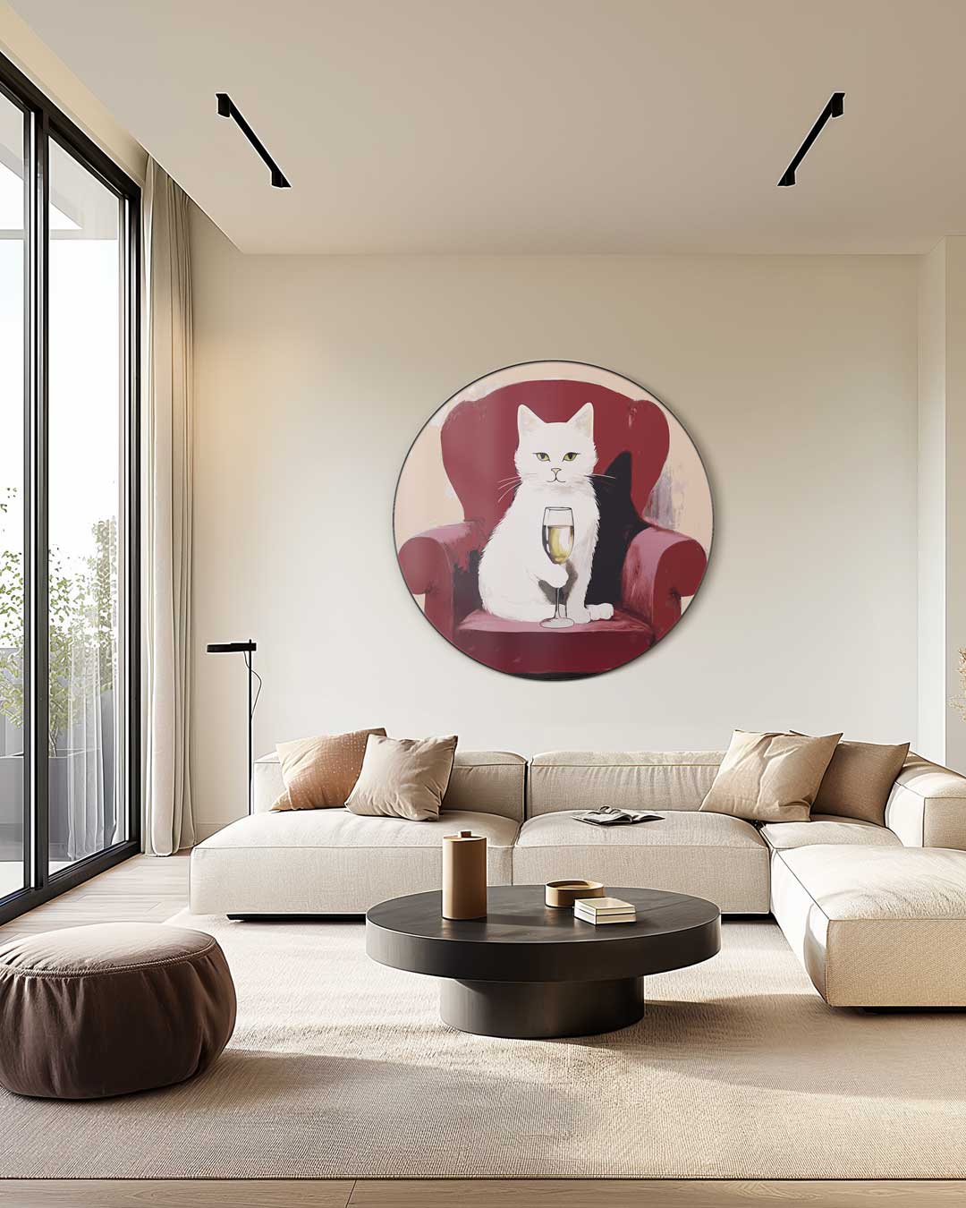 Luxe Kat Muurcirkel