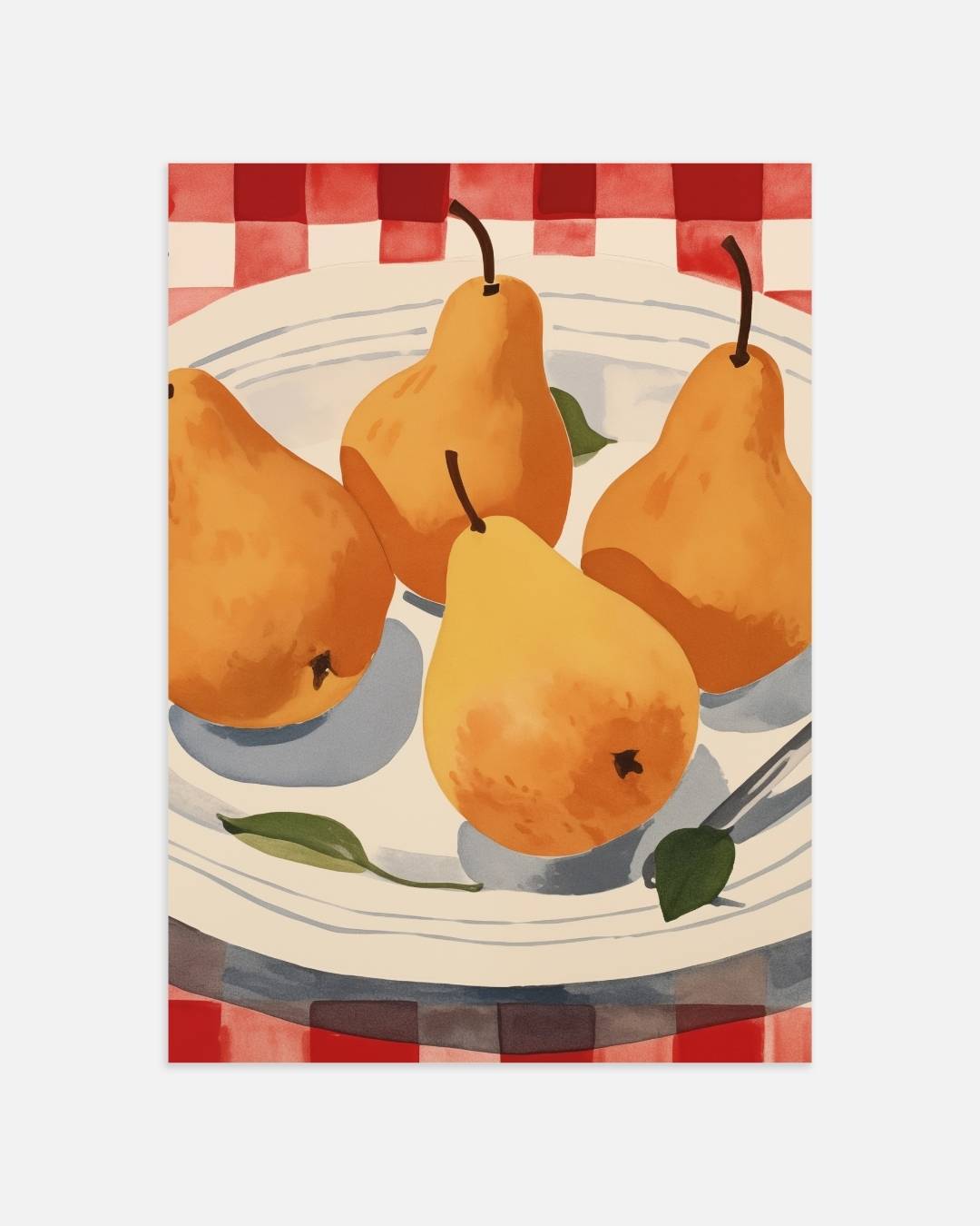 Peren op bord Poster