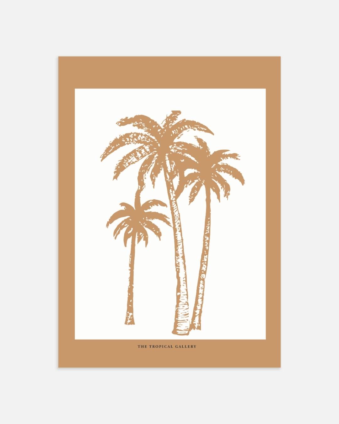 Botanische palmbomen Poster