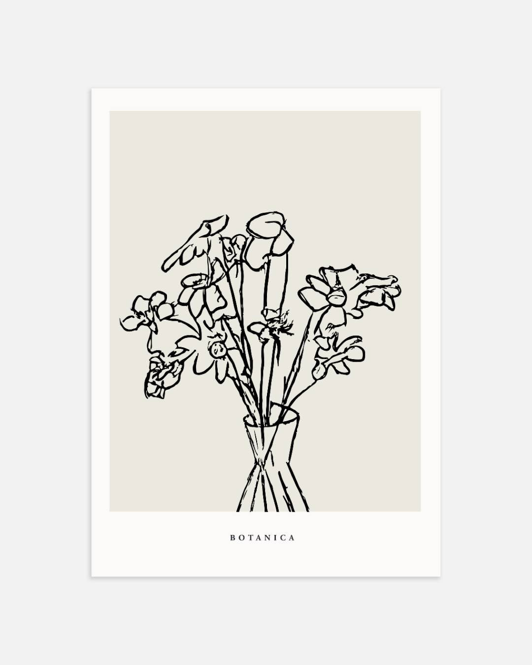 Veldbloemen in vaas Poster