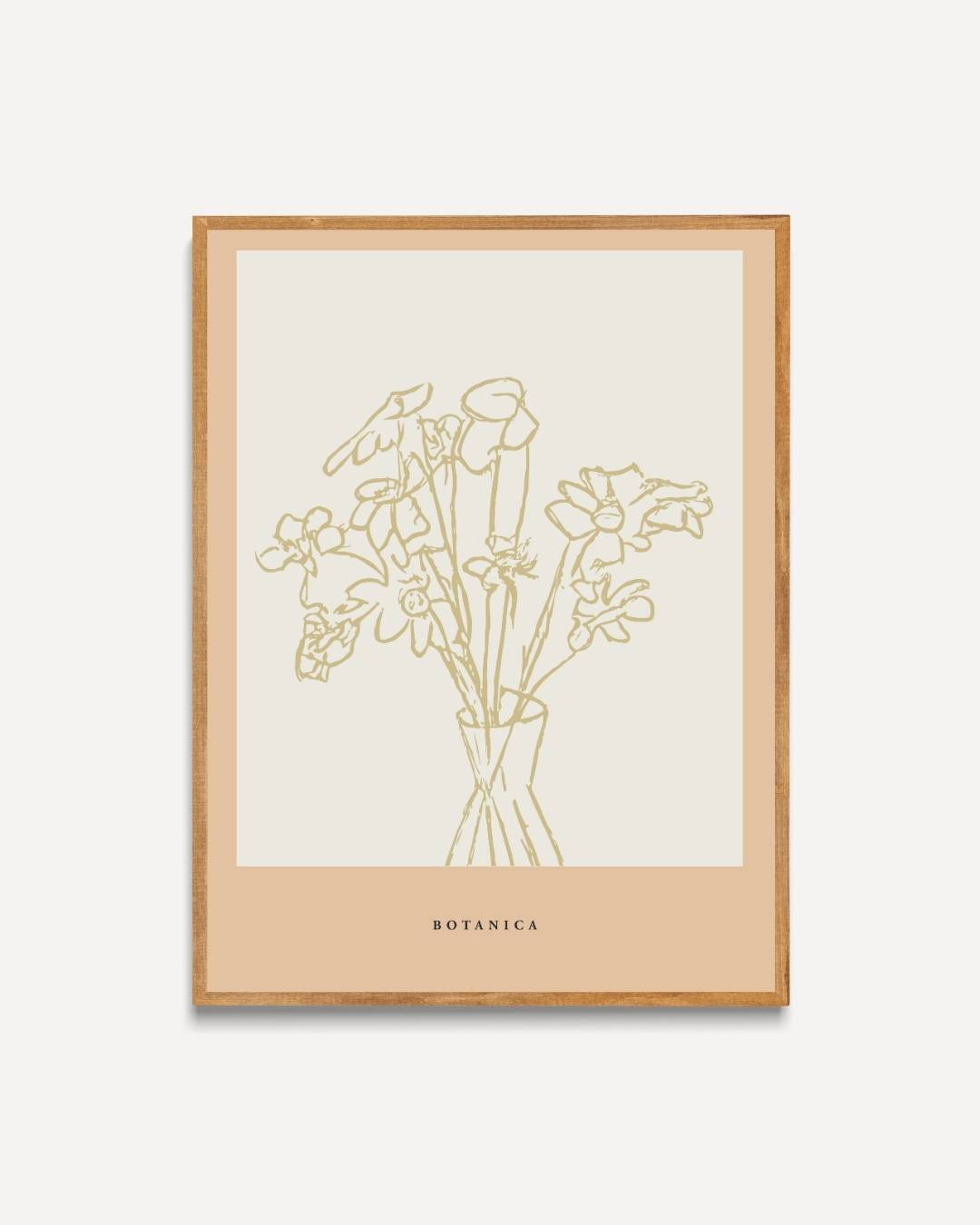 Gouden veldbloemen Poster