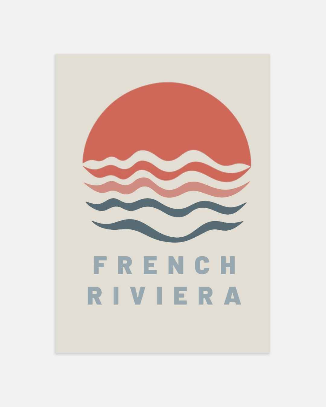 French Riviera Sunset Poster