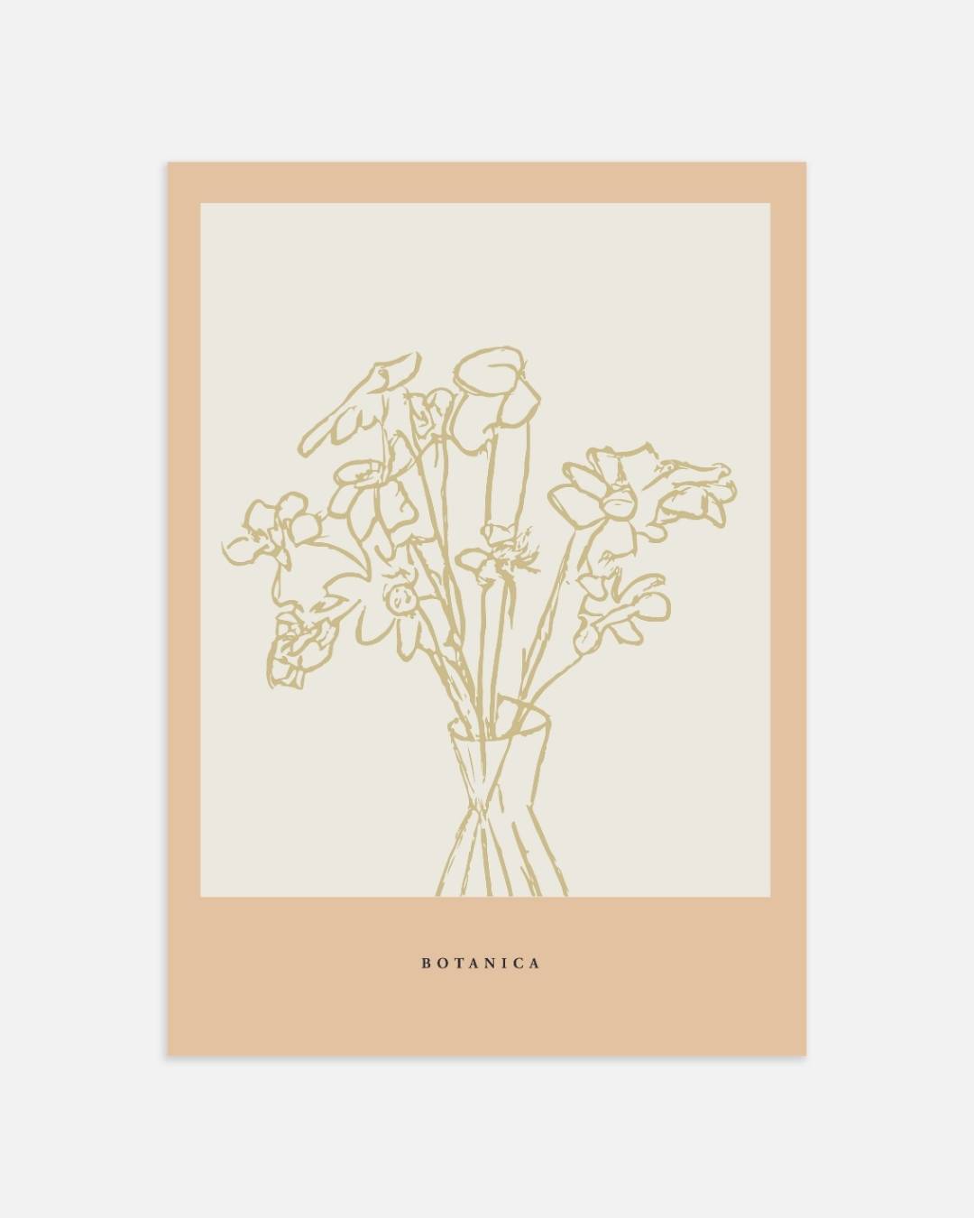 Gouden veldbloemen Poster