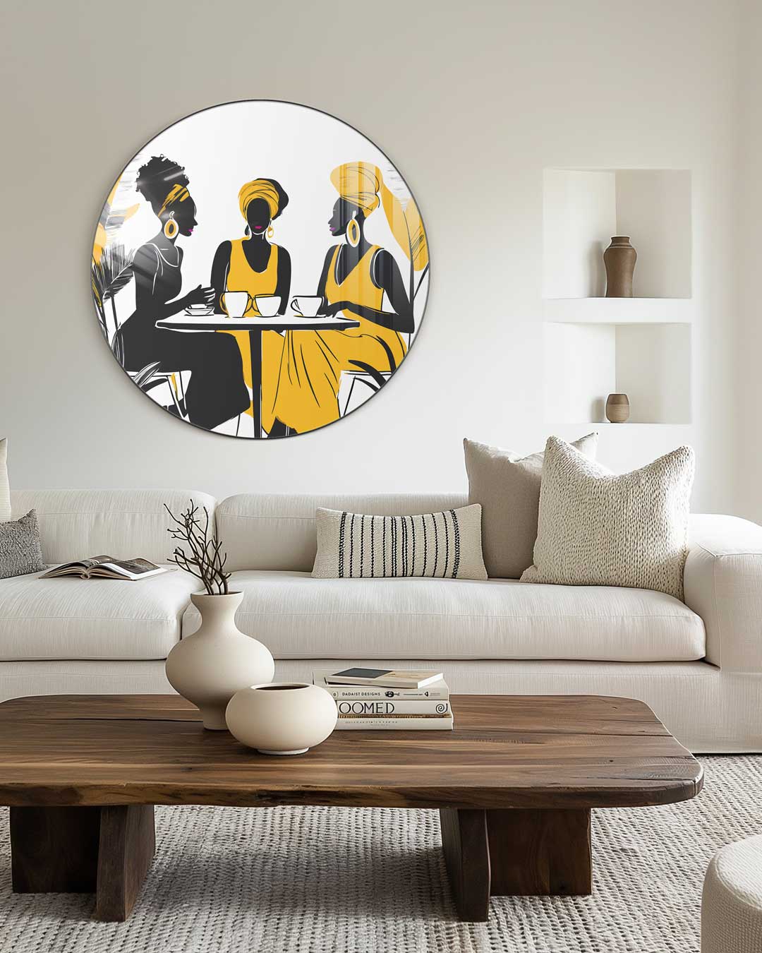 Stijlvolle Vrouwenbijeenkomst Muurcirkel-WallArtistic