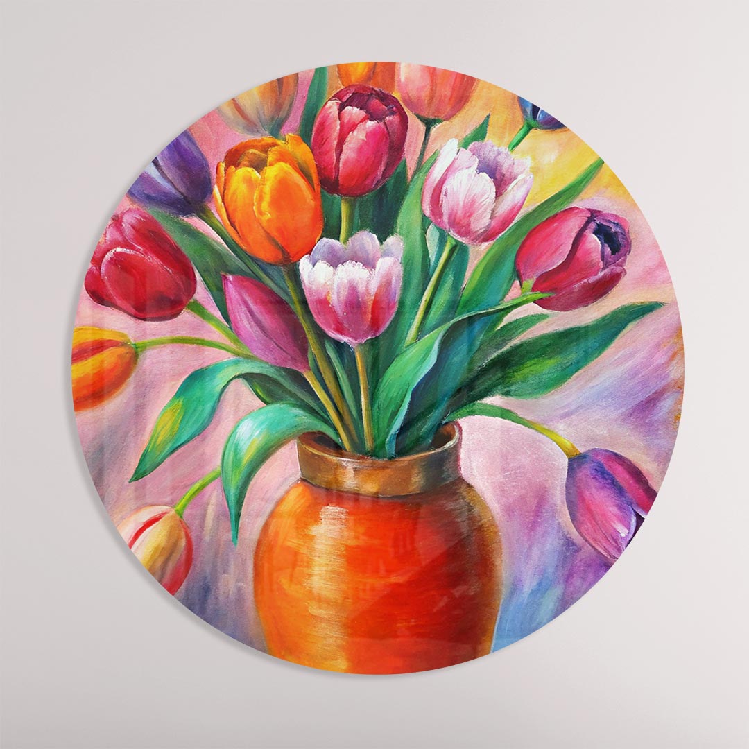 Vrolijke Bloemenmuurcirkel