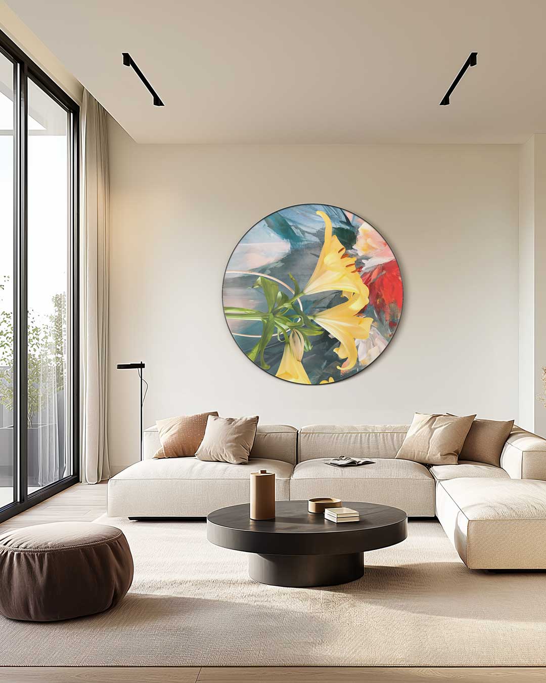 Bloemenpracht Muurcirkel-WallArtistic