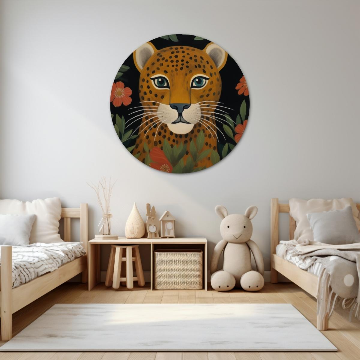 Jungle luipaard Muurcirkel-WallArtistic