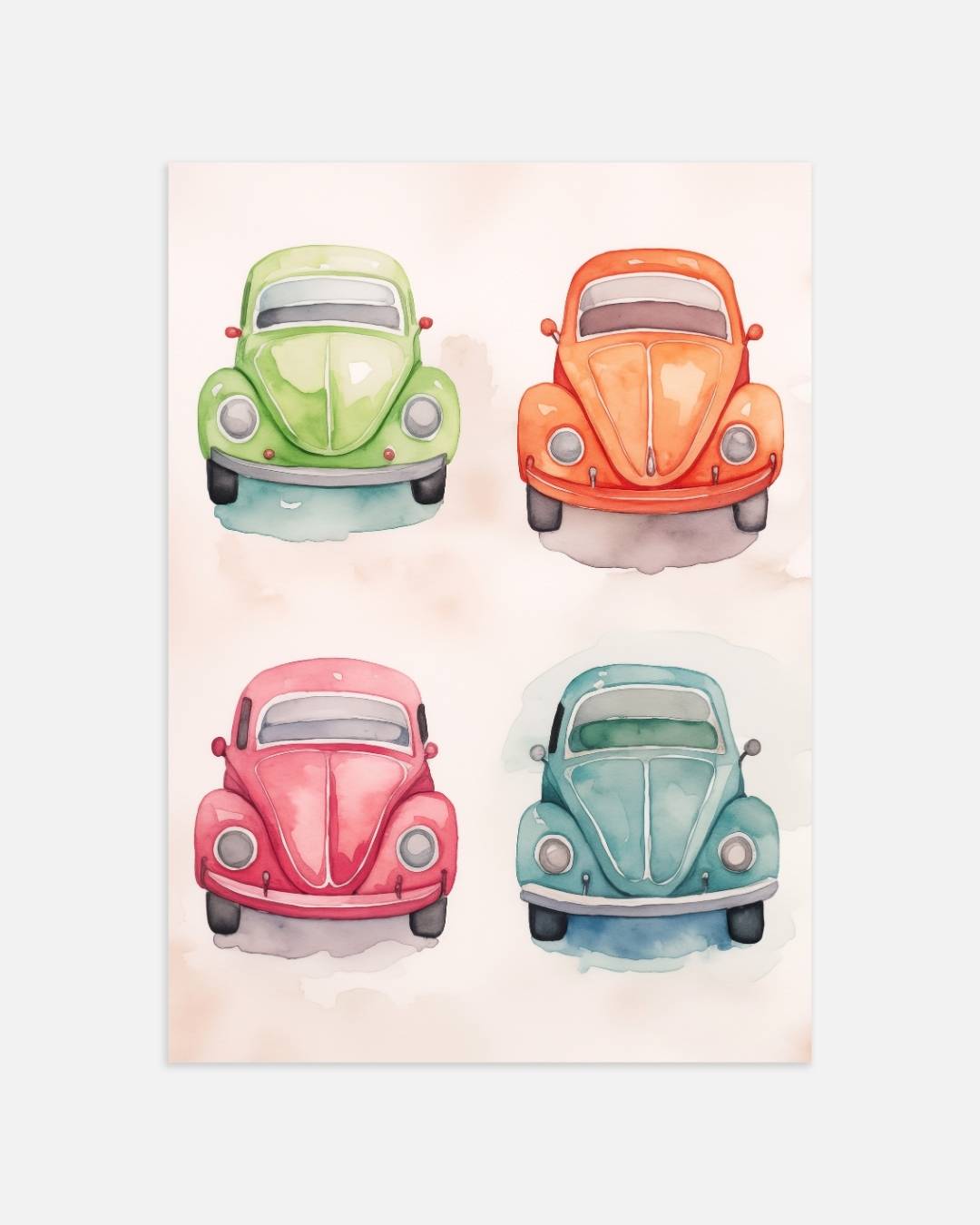 Vintage kevers in kleur Poster