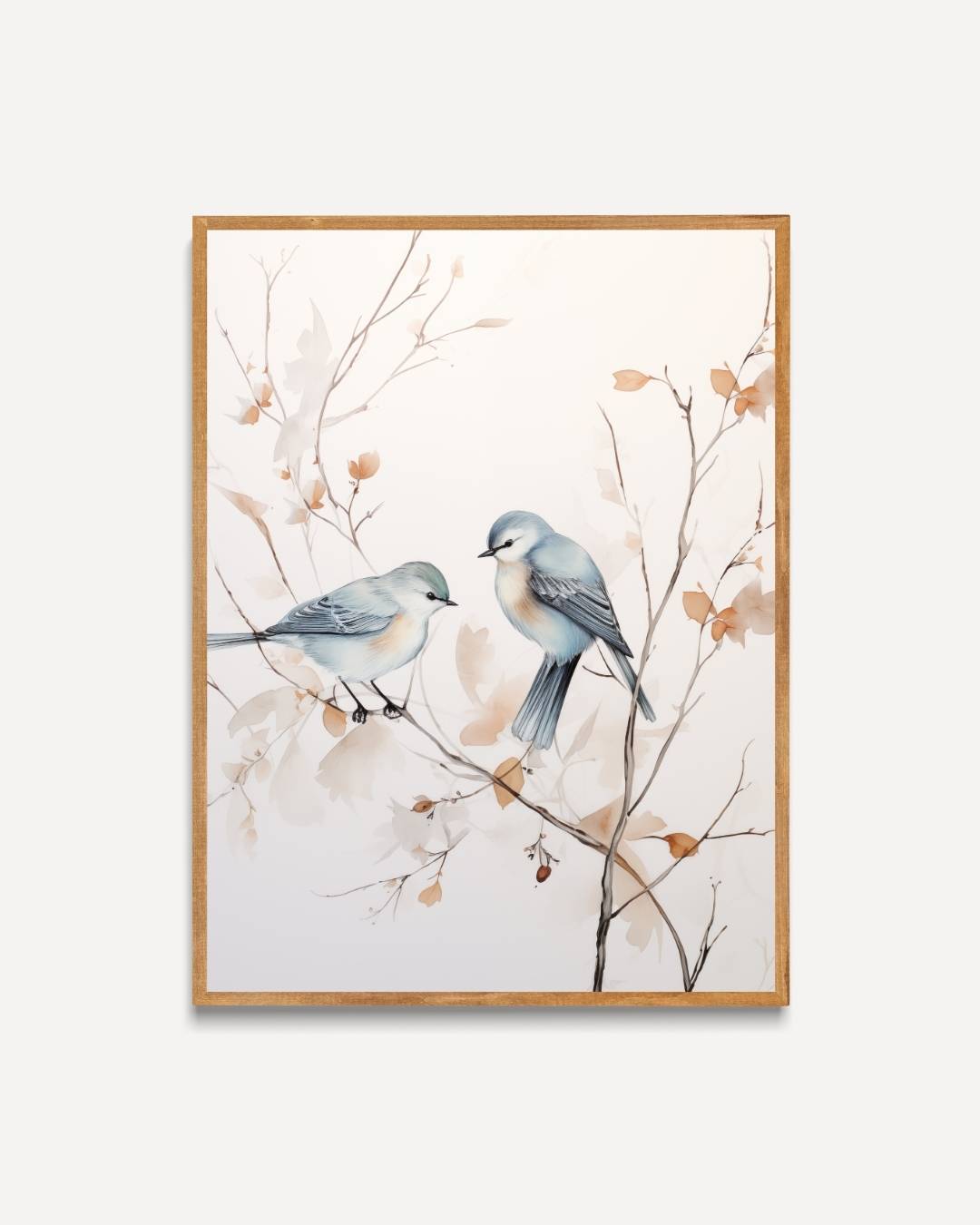 Twee vogels op een tak Poster