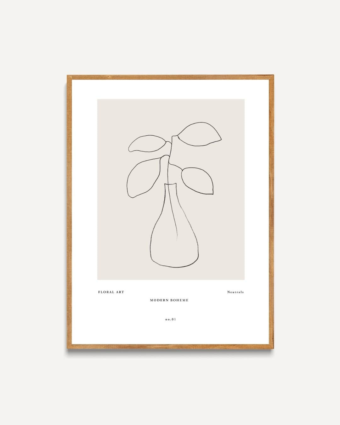 Minimalistische vaas Poster