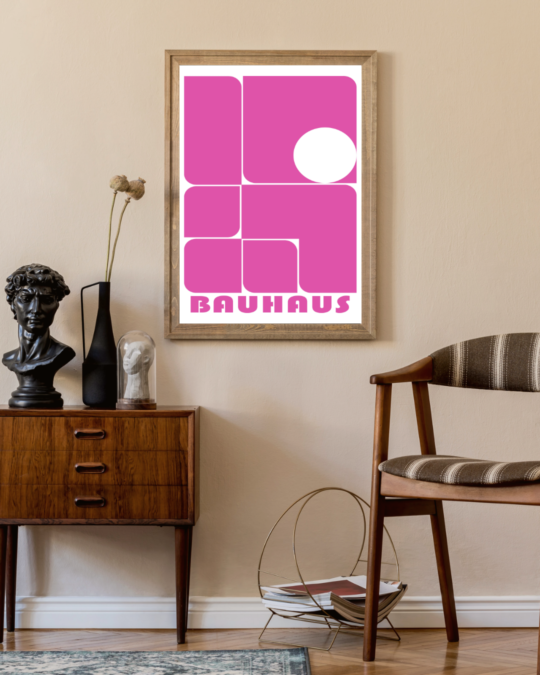 Bauhaus roze Poster