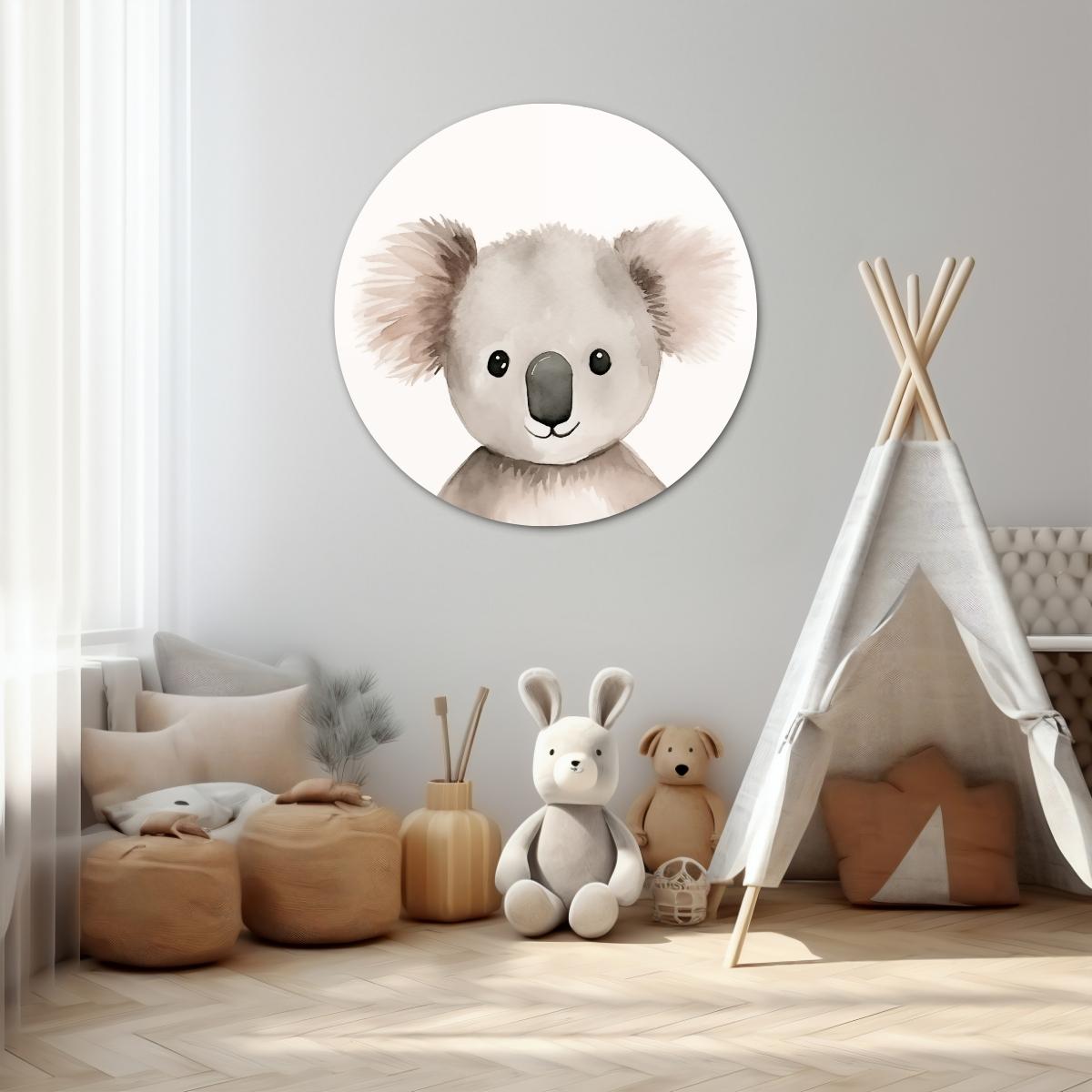 Koala vriend Muurcirkel-WallArtistic
