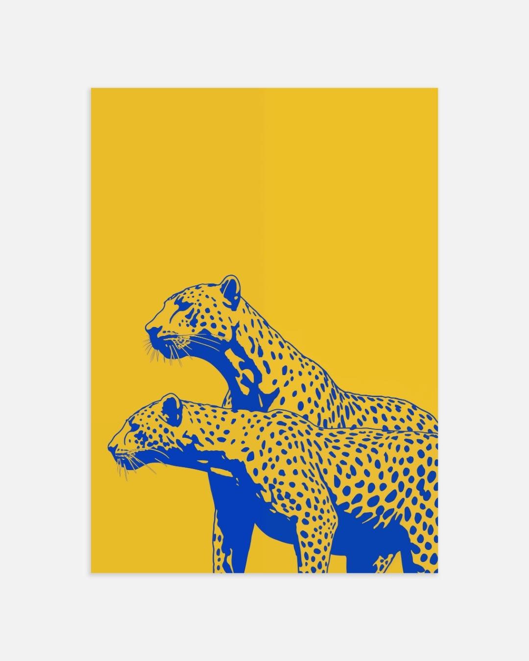 Leopard Duo Poster