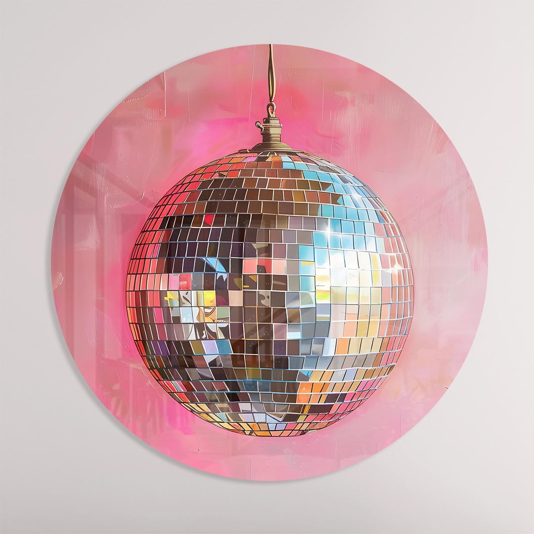 Sprankelende Disco Muurcirkel