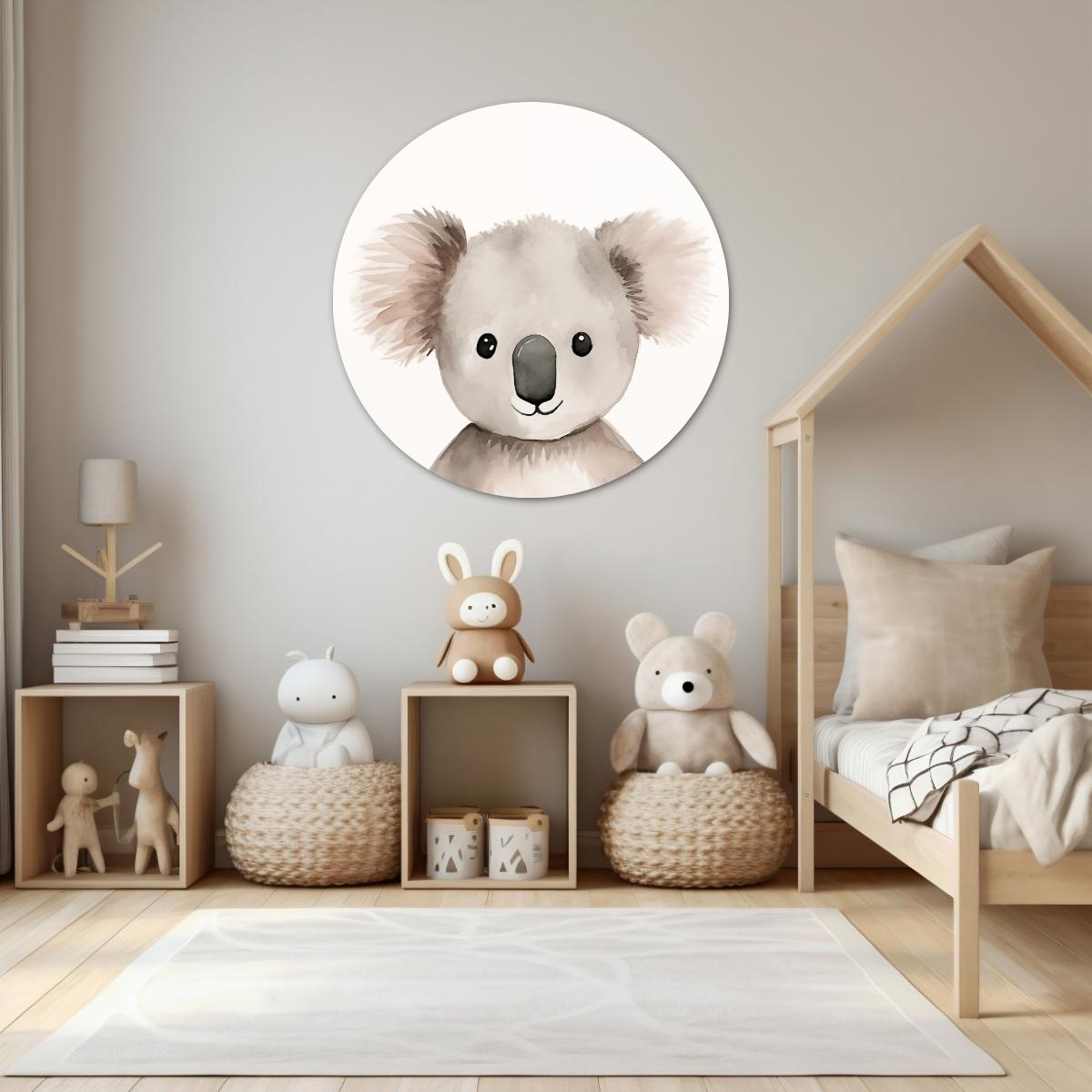 Koala vriend Muurcirkel-WallArtistic
