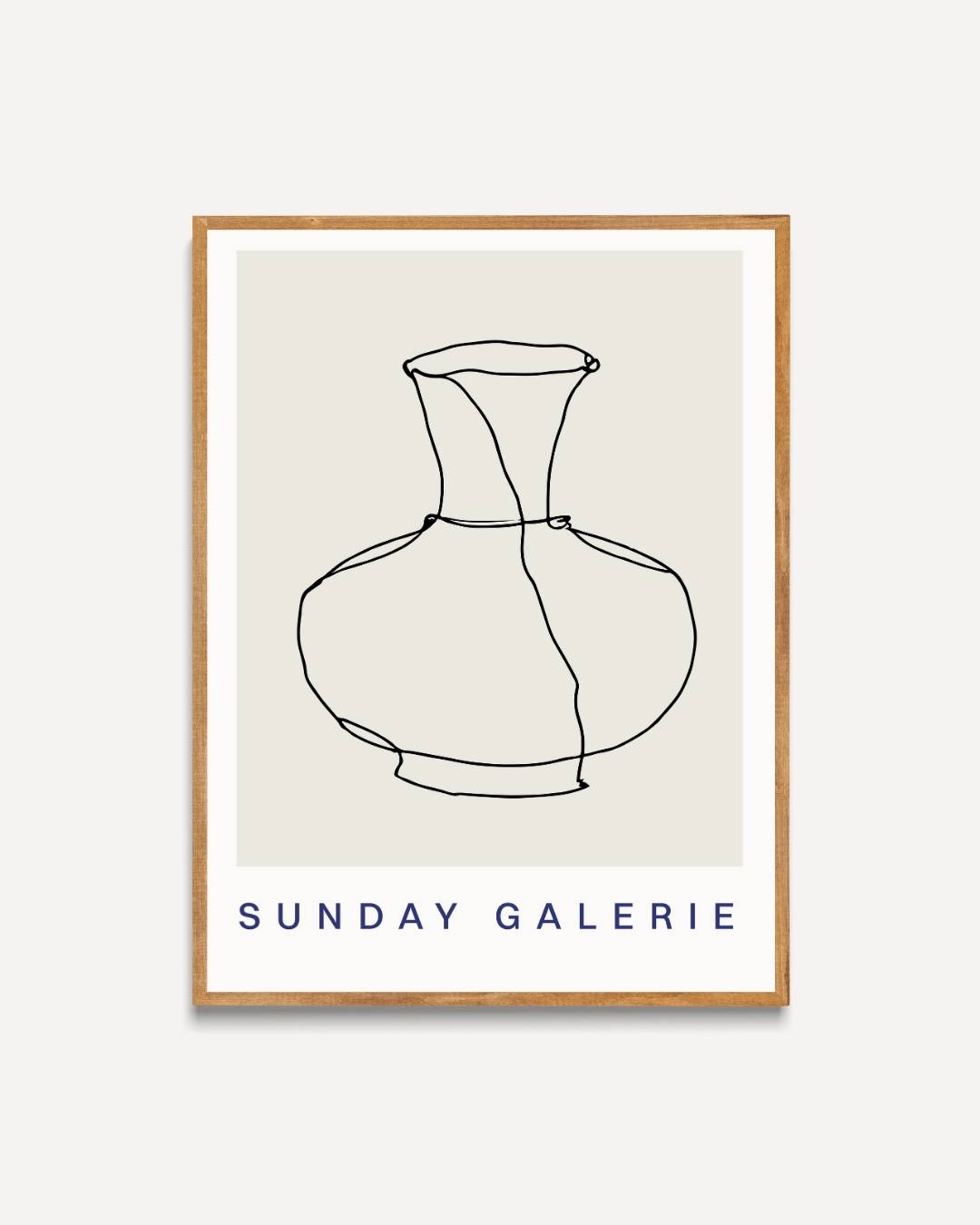 Minimalistische vaas Poster