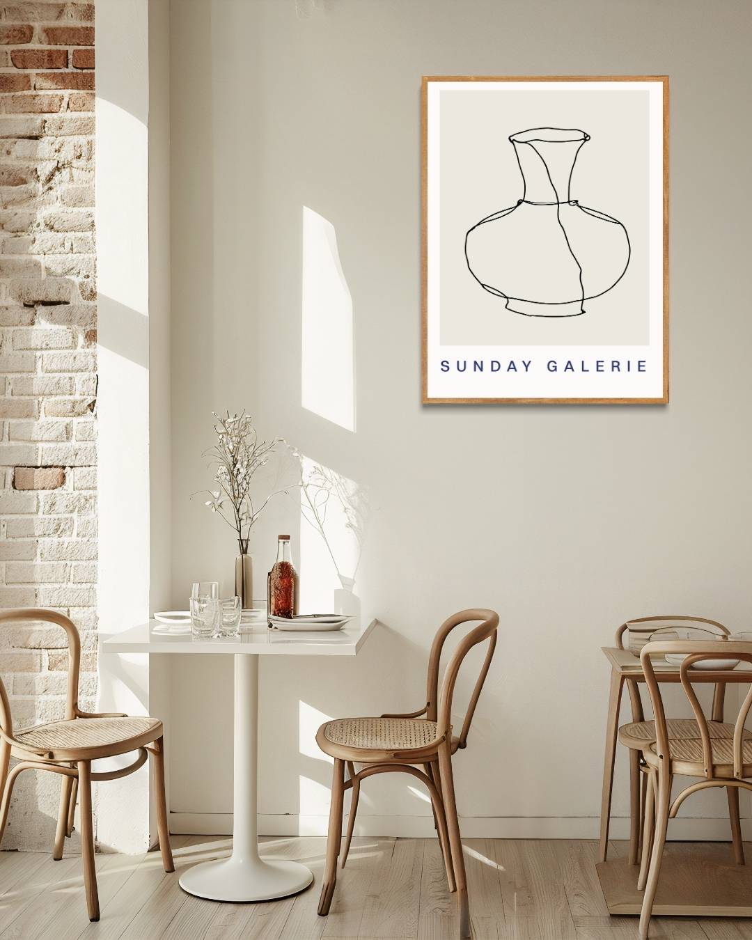 Minimalistische vaas Poster