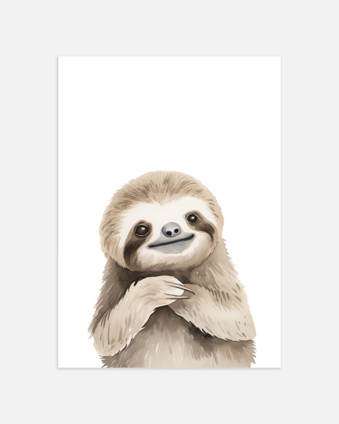 Schattige luiaard illustratie Poster