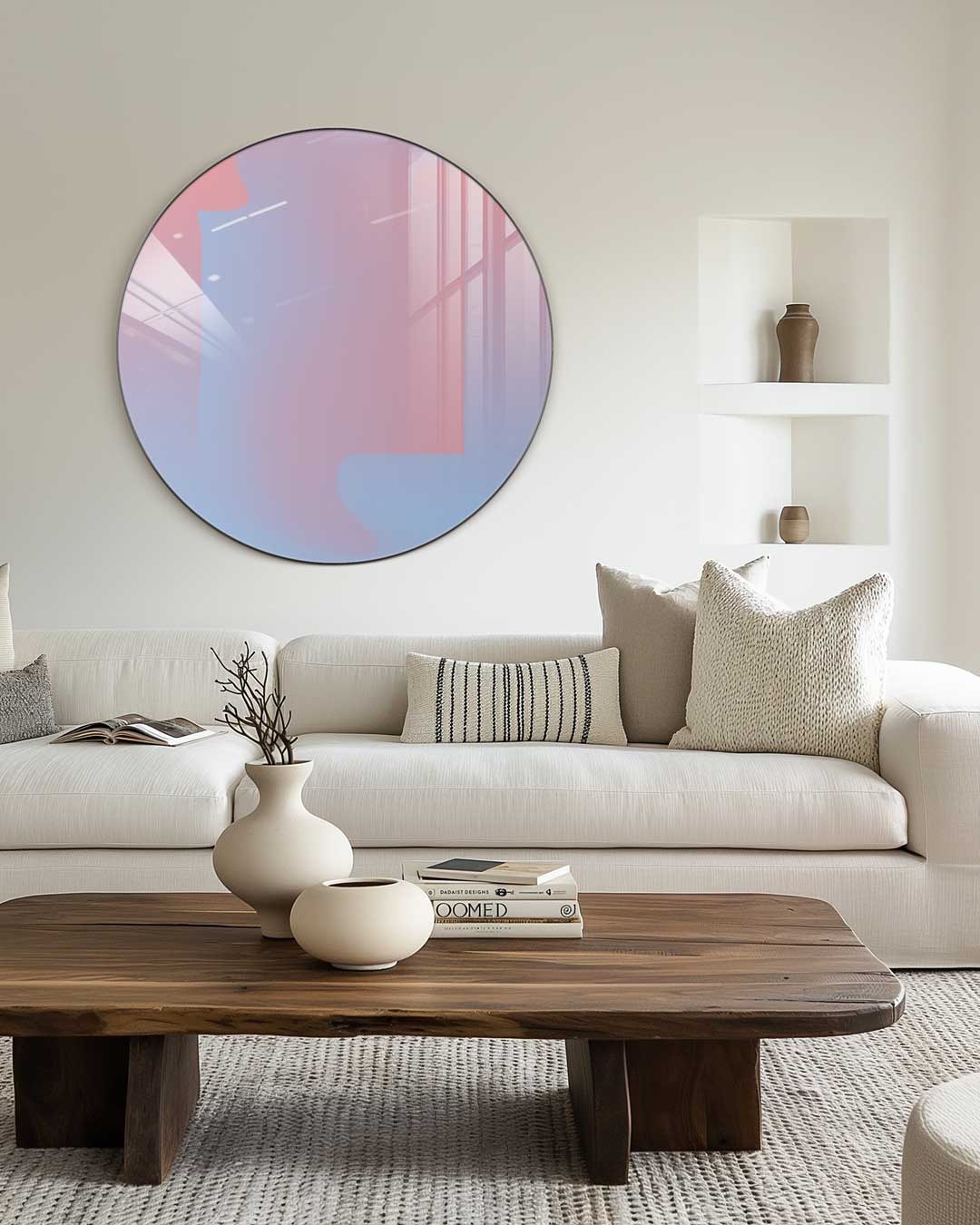 Dromerige Pastel Ombre Muurcirkel