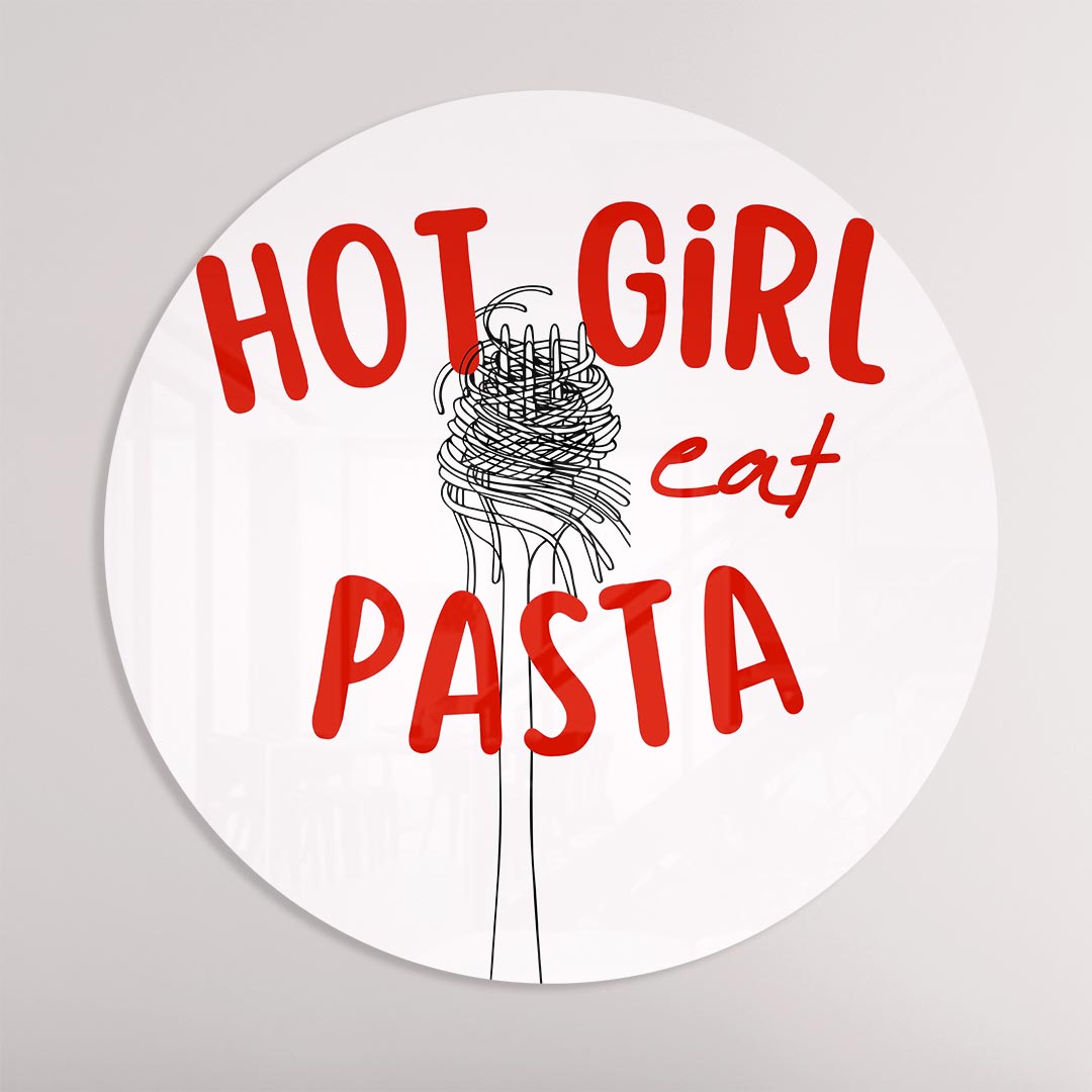 Hip & Pasta Muurcirkel-WallArtistic