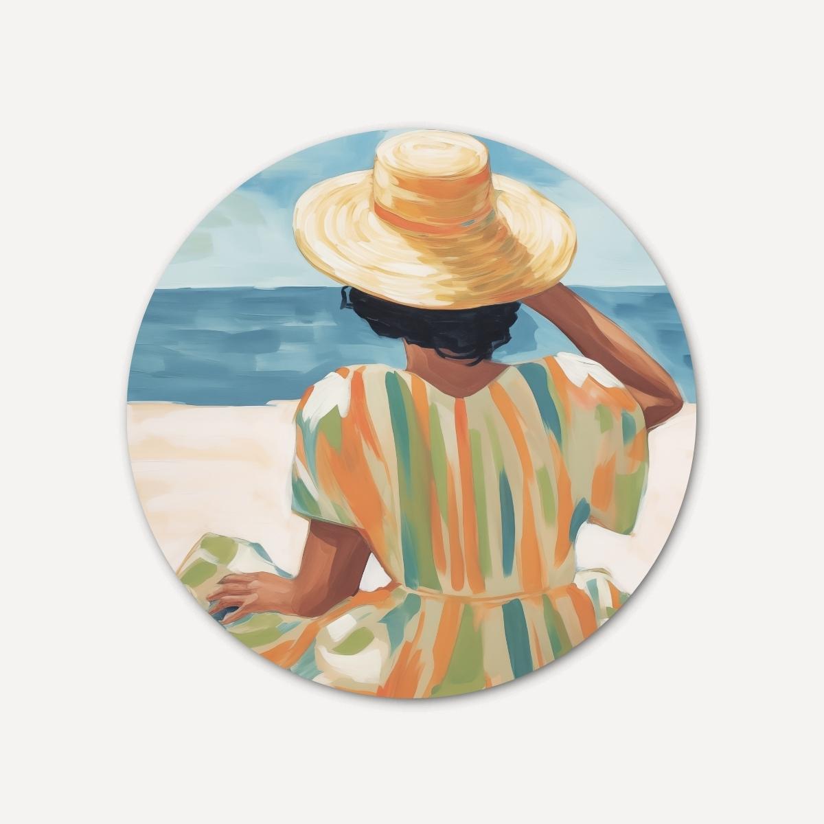 Zomer aan zee Muurcirkel-WallArtistic