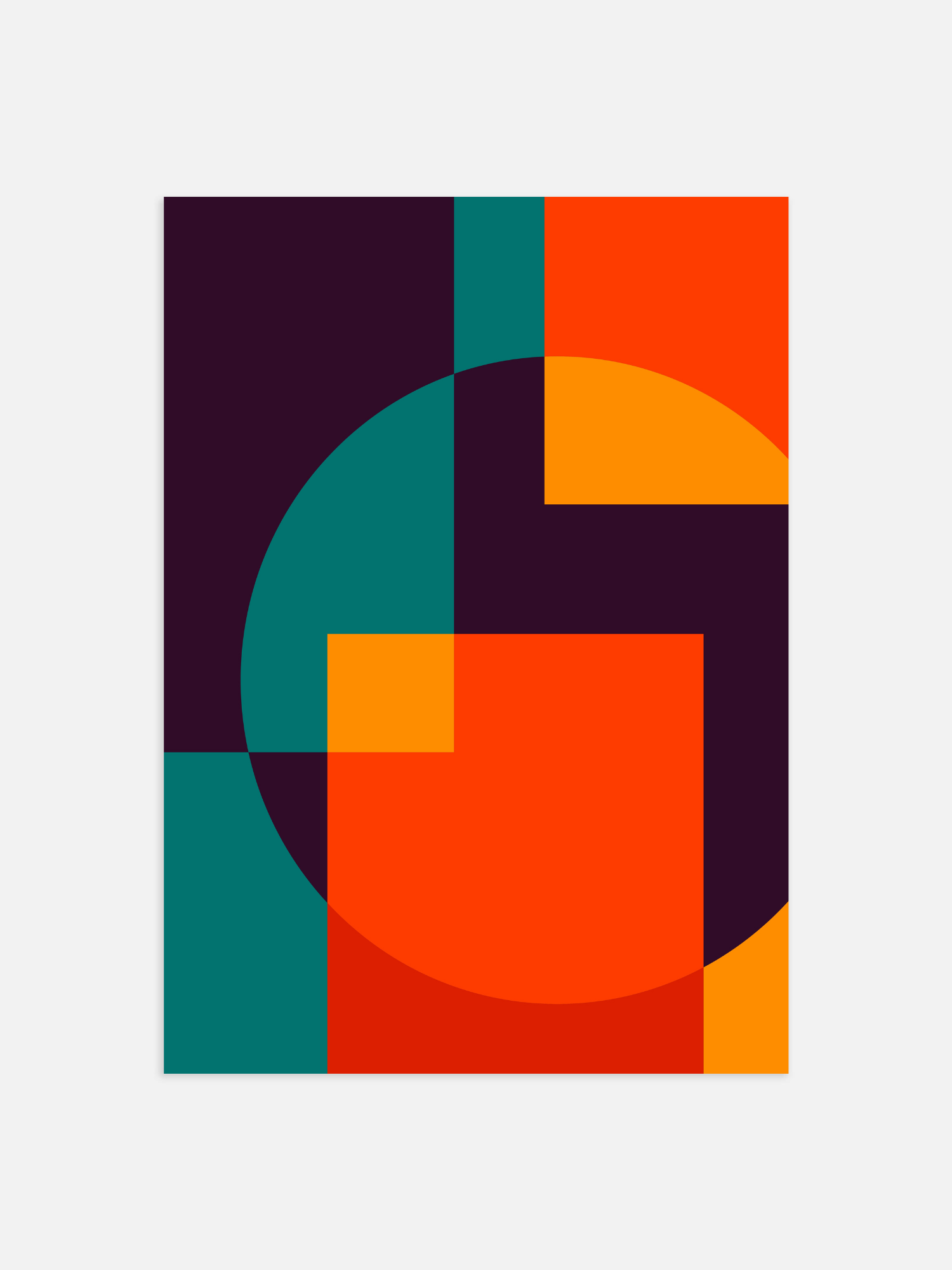 Bauhaus abstract stijl Poster