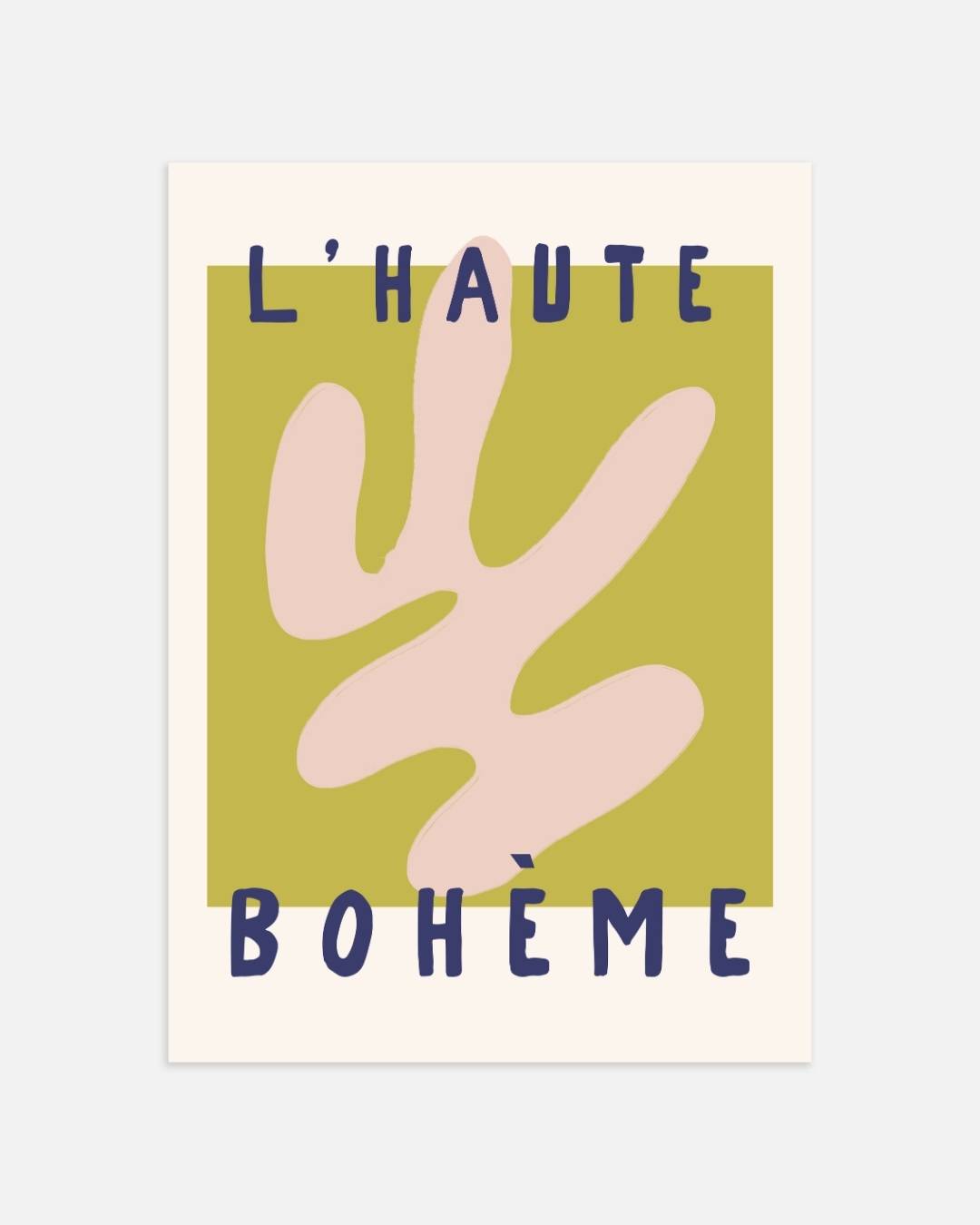Zachte beige vorm L'Haute Bohème Poster