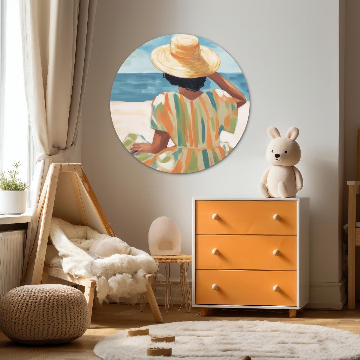 Zomer aan zee Muurcirkel-WallArtistic